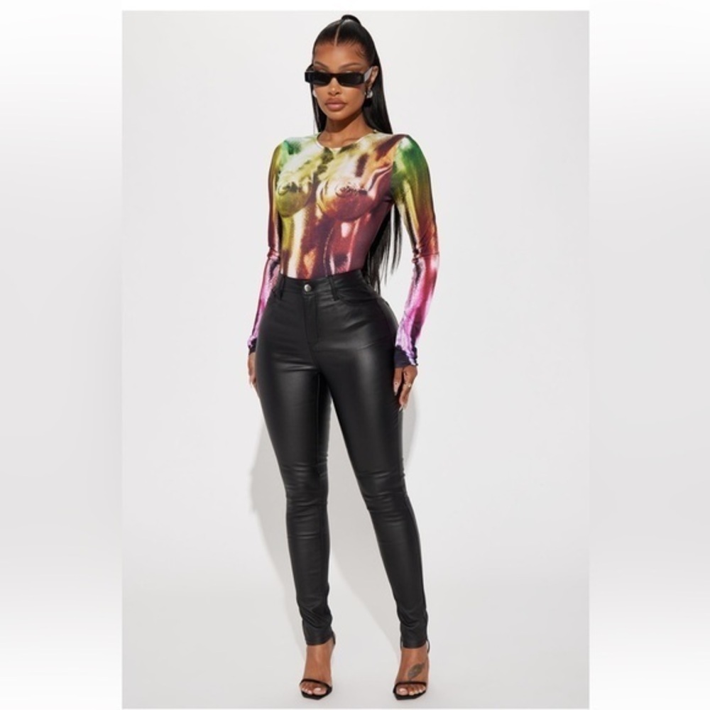 NWT Fashion Nova- Sammie High Rise Pants - Black Size 1X